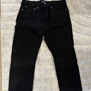 J Crew slim straight black jeans, 34x30, worn once